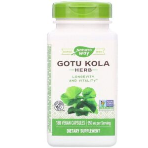 Nature'S Way Gotu kola aux herbes 950 mg. - 180 Capsules végétariennes