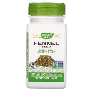 Nature'S Way Graine De Fenouil 480 Mg. - 100 Capsules Végétariennes