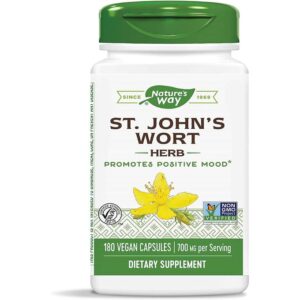 Nature'S Way St. John's Wort - Herbe de millepertuis - 180 capsules vegan