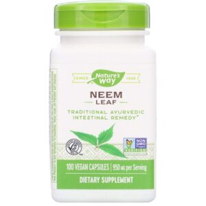 Nature'S Way Neem Leaf, 950 mg, 100 Vegan Capsules