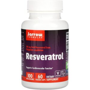 Jarrow Formulas Resvératrol, 100 mg, 60 capsules végétariennes