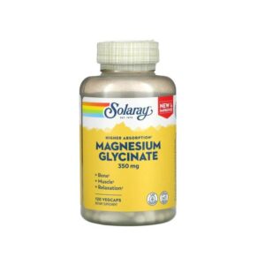 Solaray Magnesium Glycinate, 350 mg, High Absorption 120 VegCaps