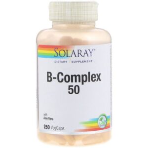 Solaray Vitamine B complexe 50, 250 capsules végétales