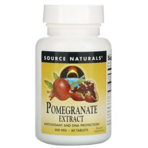 Source Naturals Extrait de grenade, 500 mg, 60 comprimés.