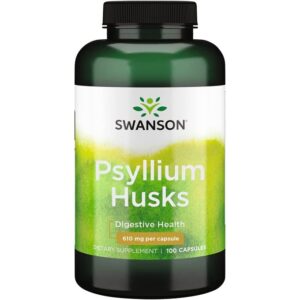 Swanson Cosses de psyllium 610 mg 100 gélules