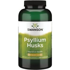 Swanson Cosses de psyllium, 610 mg, 300 gélules