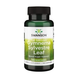 Swanson Feuille de gymnema sylvestre, spectre complet, 400 mg, 100 capsules