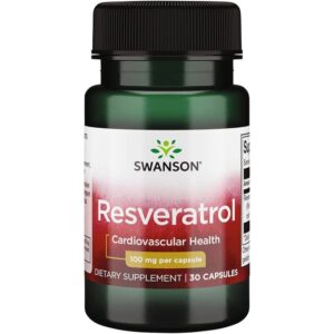 Swanson Resveratrol, Cardiovascular, 100 mg, 30 Capsules