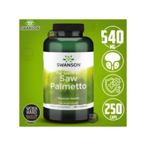 Swanson Saww Palmetto à spectre complet, 540 mg, 250 capsules