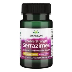 Swanson Serrazimes haute efficacité, 34 mg, 60 capsules végétariennes