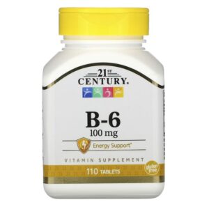 21st Century Vitamine B-6, 100 mg, 110 comprimés