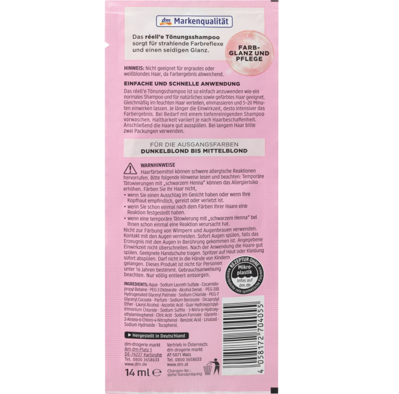 réell'e - Shampooing colorant 7.4 or cuivré – Image 2