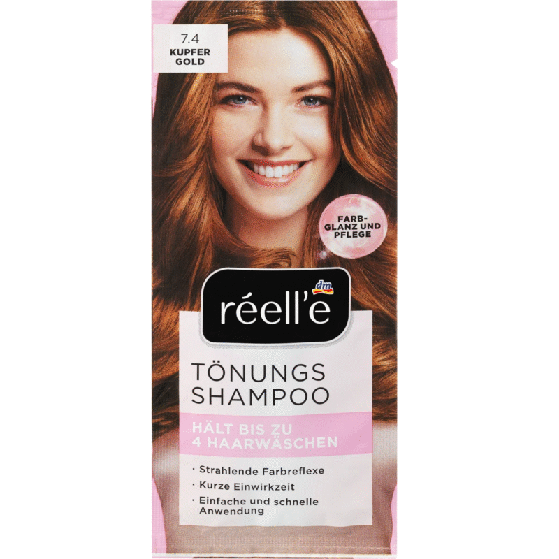 réell'e - Shampooing colorant 7.4 or cuivré