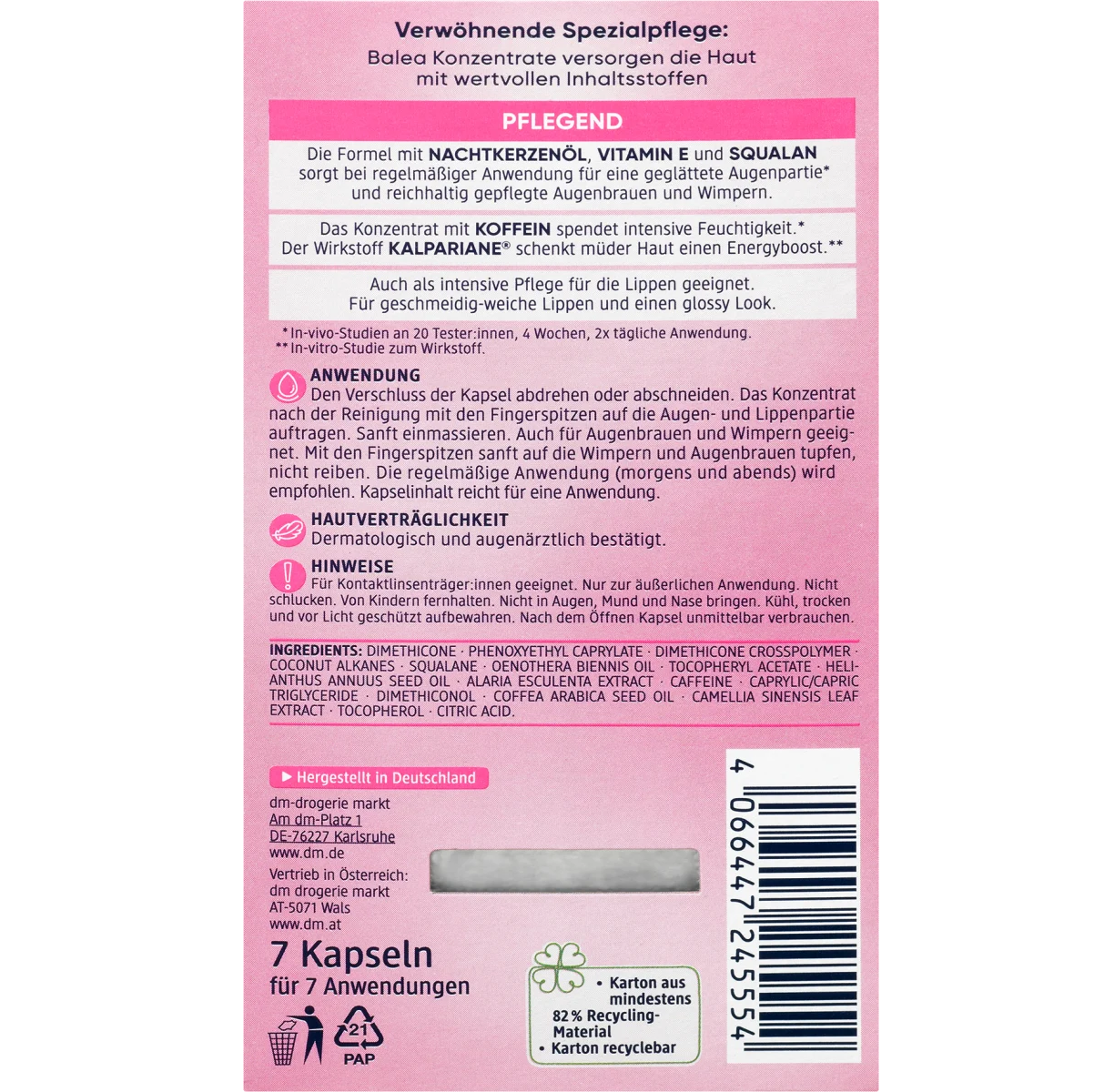 Balea Concentré Yeux & Lèvres - صورة 3