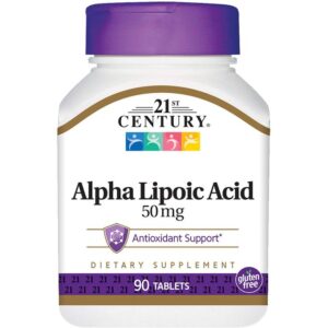 21st Century Acide Alpha Lipoique, 50 mg, 90 unité