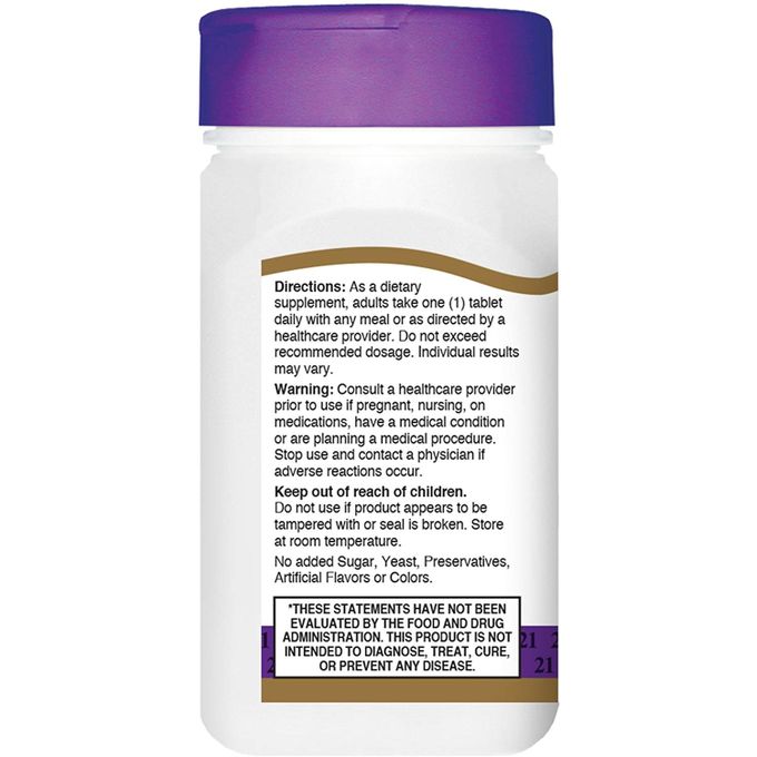 21st Century Acide Alpha Lipoique, 50 mg, 90 unité – Image 3