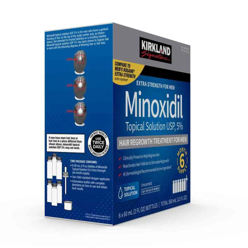 Kirkland Signature Minoxidil 5% Repousse Cheveux Homme 6 Mois – Image 4