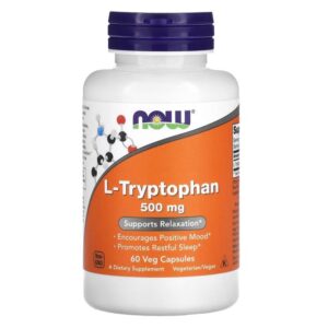 Now Foods L-tryptophan , 500 mg, 60 capsules
