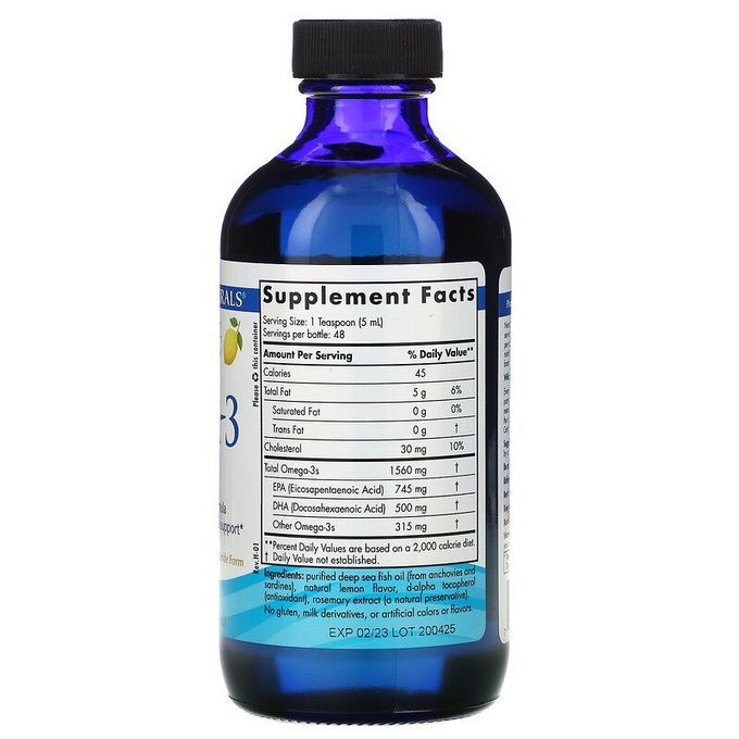 Nordic Naturals, Omega 3, liquide citron 1560 mg, 237 ml – Image 2