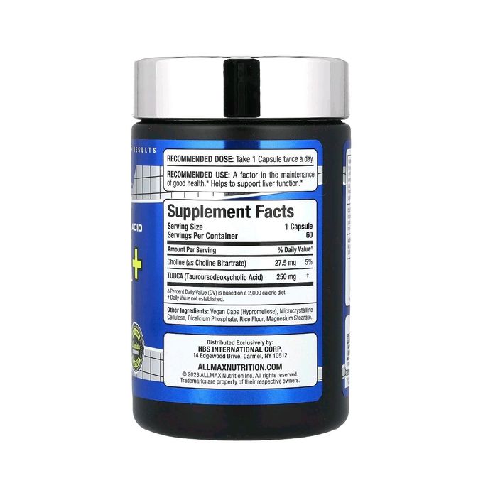 ALLMAX Tudca 250mg protection du foie 60 capsules – Image 3