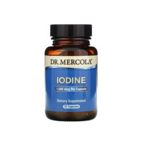 Dr Mercola Iode, Iodine, 1,5 mg, [soutenir la santé des os et du cerveau] 30 capsules