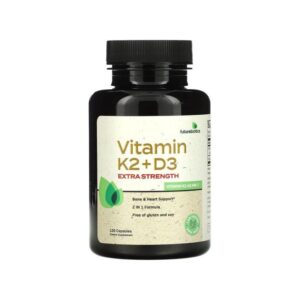 FutureBiotics Vitamine K2 + D3, Extrapuissante, 120 capsules