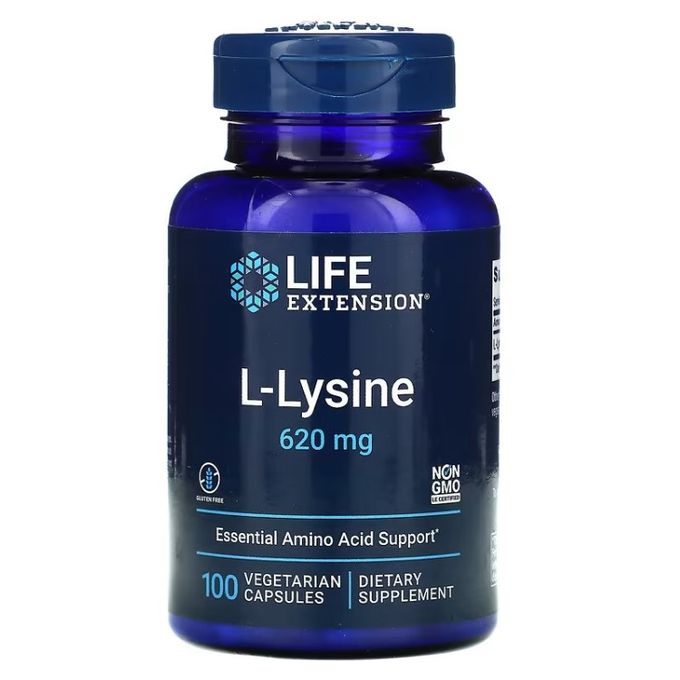 Life Extension L-Lysine, 620 mg 100 capsules