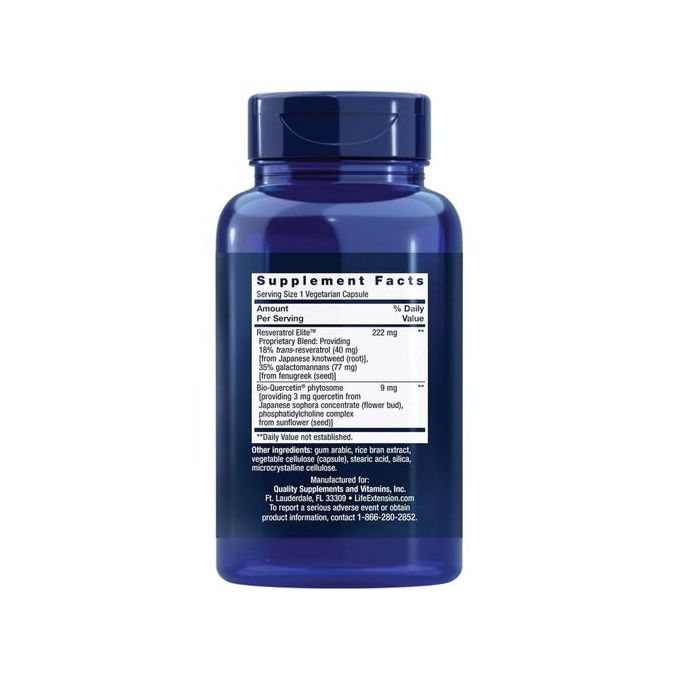 Life Extension Resvératrol Elite optimisé, 60 capsules végétariennes – Image 2