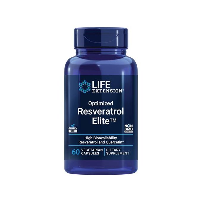 Life Extension Resvératrol Elite optimisé, 60 capsules végétariennes