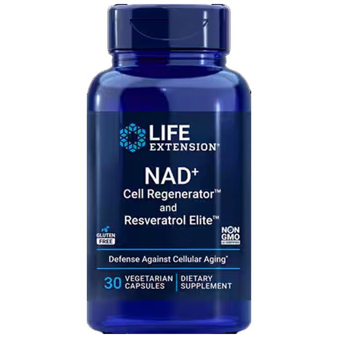 Life Extension NAD+ Cell Regenerator™ and Resveratrol Elite™, 30 Capsules