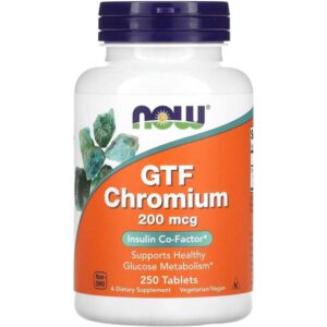Now Foods GTF Chrome Chromium, 200 mcg, 250 comprimés