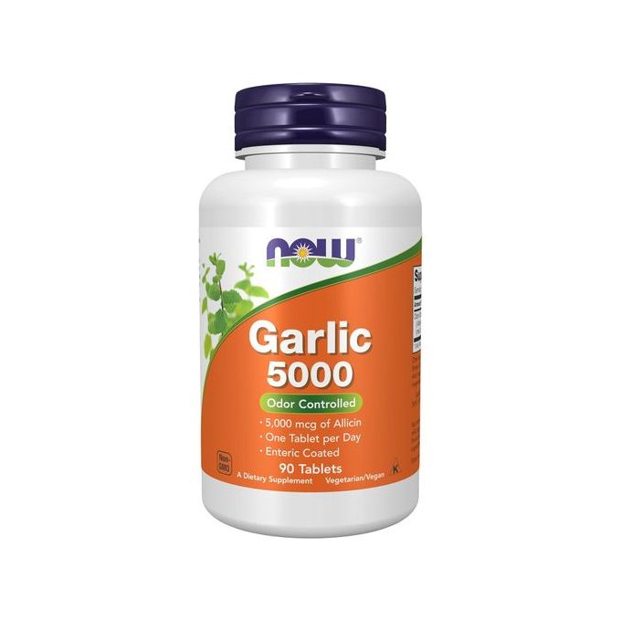 Now Foods Garlic 5000 Huile d'Ail, 90 comprimés