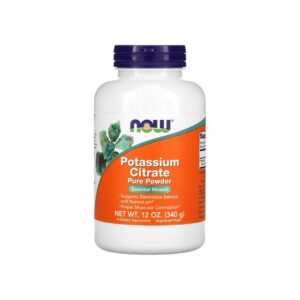Now Foods Potassium De Citrat pur en poudre Contraction musculaire appropriée 340g