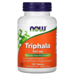 Now Foods Triphala, 500 mg Sans OGM - 120 comprimés