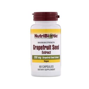 Nutribiotic Extrait de pépins de pamplemousse, 250 mg, 60 gélules