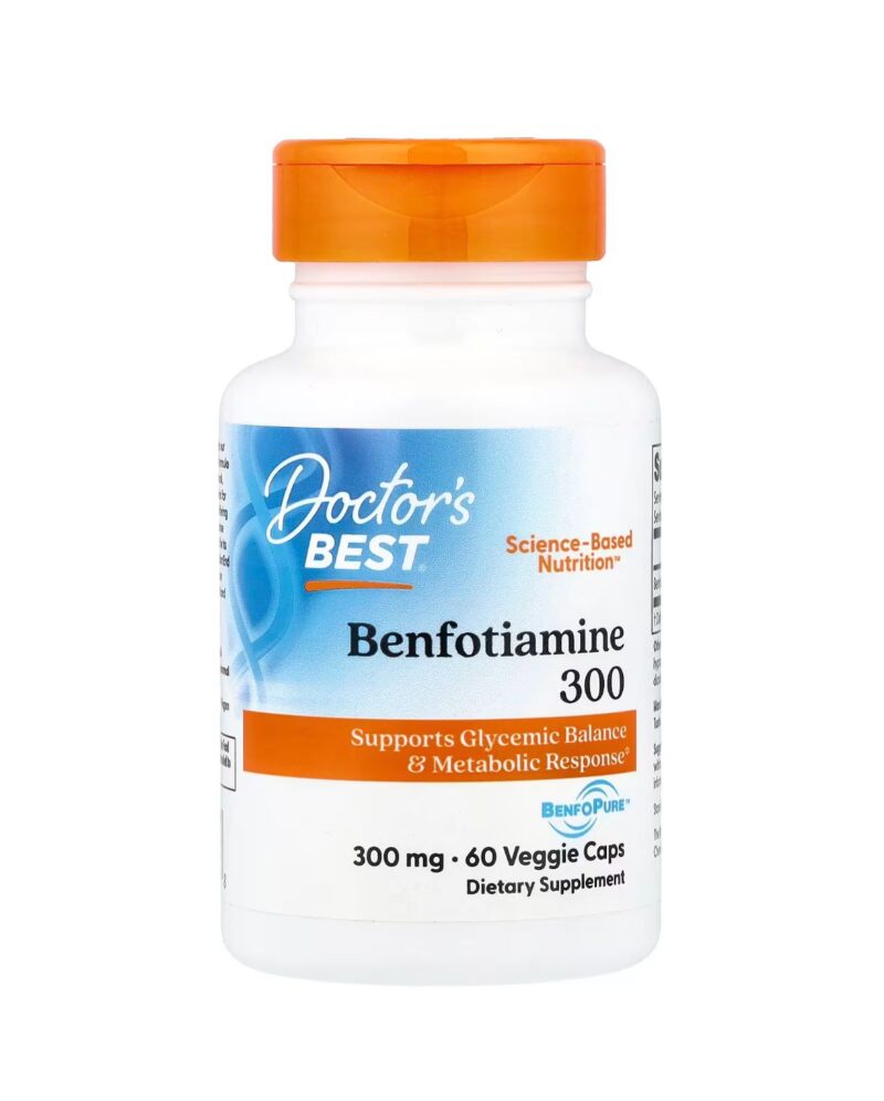 Doctor's BEST Benfotiamine à la BenfoPure, 300 mg, 60 capsules végétariennes