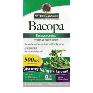 Nature'S Answer Bacopa monnieri, 500 mg, 90 Vegetarian Capsules