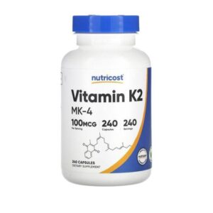 Nutricost Vitamine K-2 MK-4, Menatetrenone MK-4 100 µg, 240 capsules