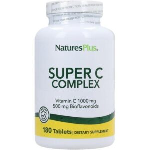 Nature'S Plus Super Vitamine C Complexe de Bioflavonoïdes Bio, 180 Comprimés