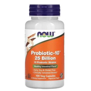 Now Foods Probiotic-10, 25 milliards, 25 Billion, 100 capsules végétariennes