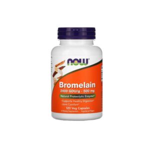 Now Foods Bromelain 500 mg 2400 GDU/g 120 Capsules