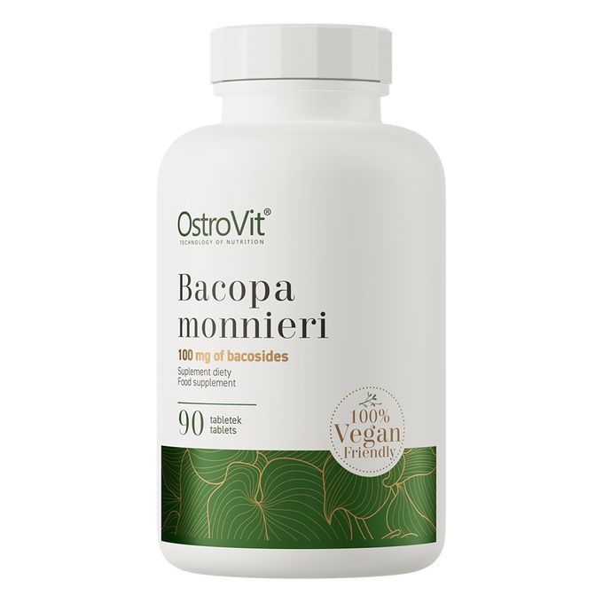OstroVit Bacopa Monnieri Mémoire Concentration Cognition & Anti-stress 90 Capsule