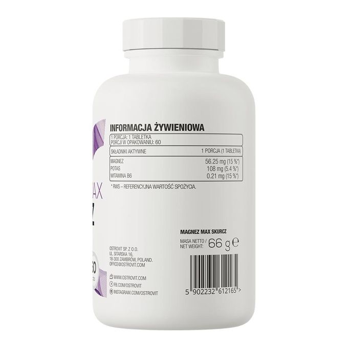 OstroVit Magnez Max Skurcz 60 Capsules – Image 2