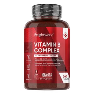 WeightWorld Complexe de Vitamines B 365 comprimés