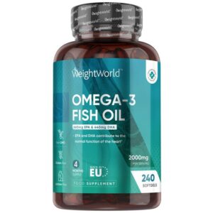 WeightWorld Ultra Oméga-3 660 mg EPA 440 mg DHA 2000 mg 240 Capsules