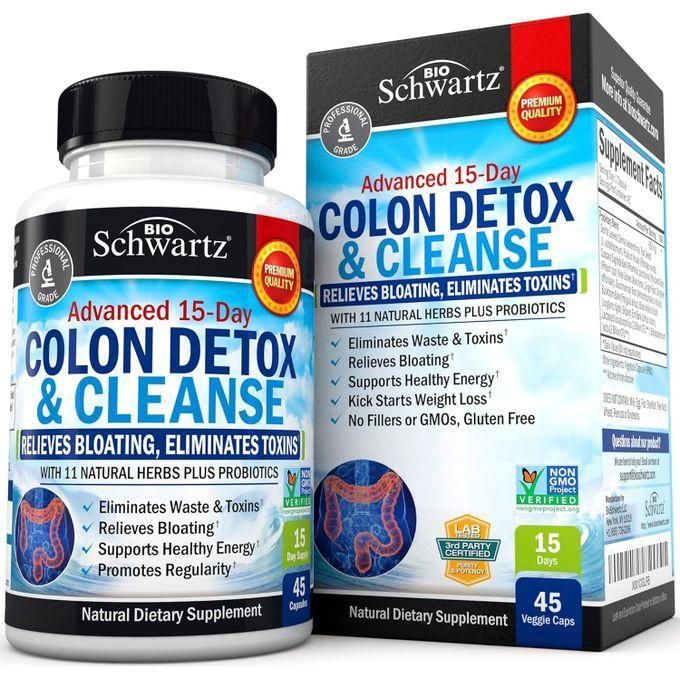 BioSchwartz Advanced 15-Day Colon Detox & Cleanse 45 Gélules - صورة 3