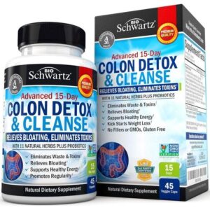 BioSchwartz Advanced 15-Day Colon Detox & Cleanse 45 Gélules