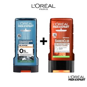 L'ORÉAL PARIS MEN EXPERT GEL DOUCHE CRÈME MAGNESIUM + BARBER CLUB GEL 300 ML