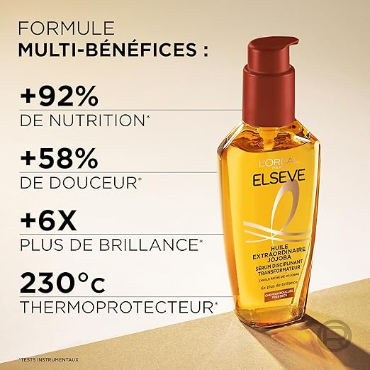 L'oréal paris elseve huile extraordinaire jojoba soin transformateur 100ML - صورة 4