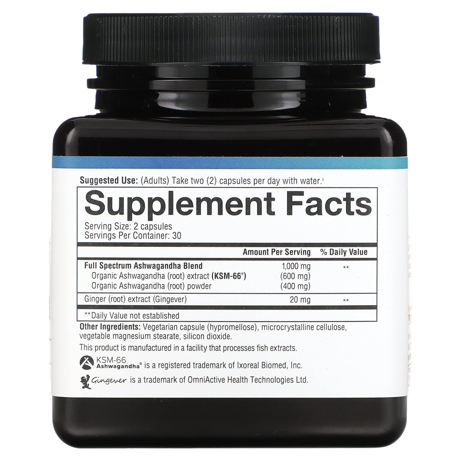 Youtheory Ashwagandha 500 mg 60 capsules végétariennes - صورة 2